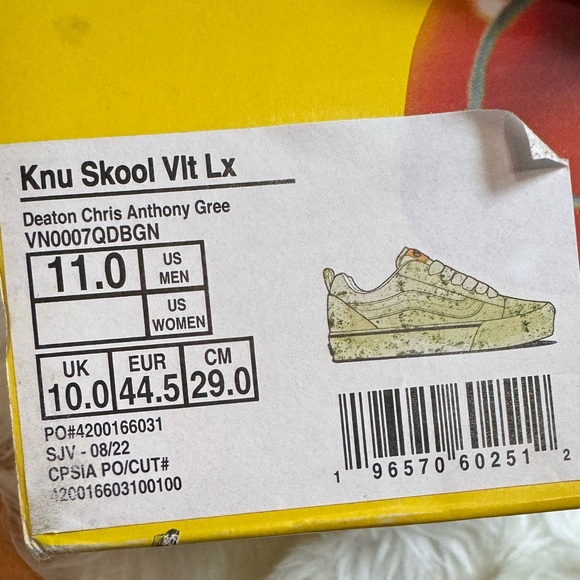 Vault by Vans X Deaton Chris Anthony Knu Skool VLT LX Shoe NWT - Picture 6 of 6